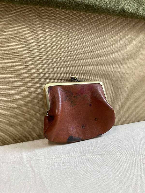 Vintage leather best sale coin purse