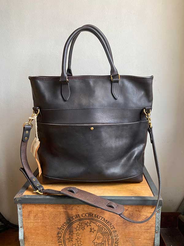 VASCO（ヴァスコ）】LEATHER NELSON 2WAY BAG / BLACK（VS-244LS